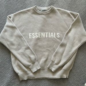 Fear of God Essentials knit sweater sz M